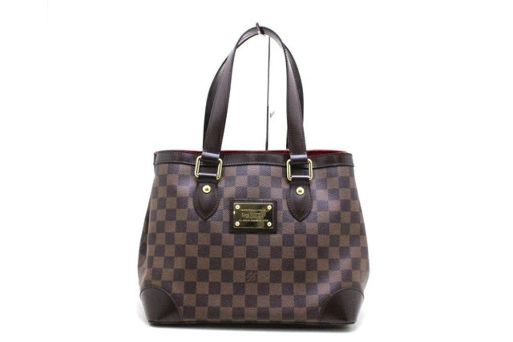 LOUIS VUITTON Hampstead Tote Bag Damier Ebene Brown